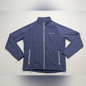 Peter Millar Golf Merge Hybrid Jacket Full Zip Stretch Evercore Blue Mens M